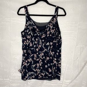 WHBM floral blouse size medium